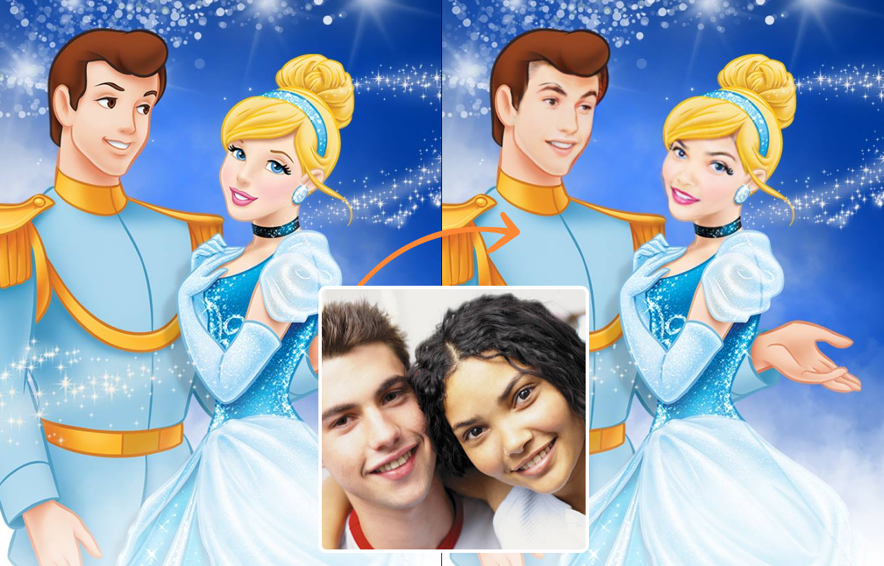 Fairy Tale Couple Face Swap